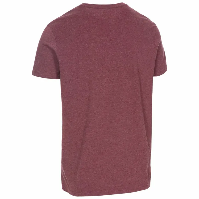 Motorbike Printed Casual TShirt Prune Marl Men Trespass TShirts