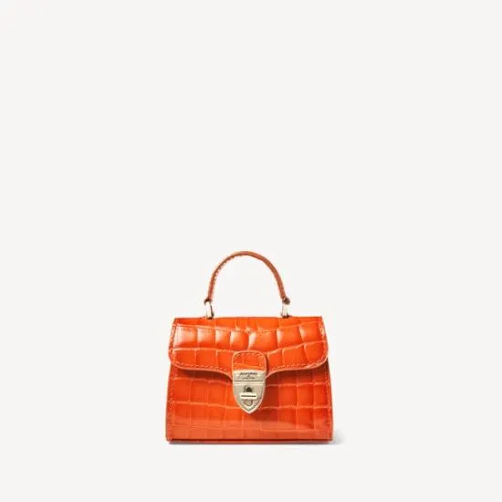 Nano Mayfair Deep Shine Marmalade Ombre Croc Women Aspinal Of London Mayfair