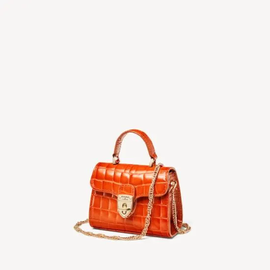 Nano Mayfair Deep Shine Marmalade Ombre Croc Women Aspinal Of London Mayfair