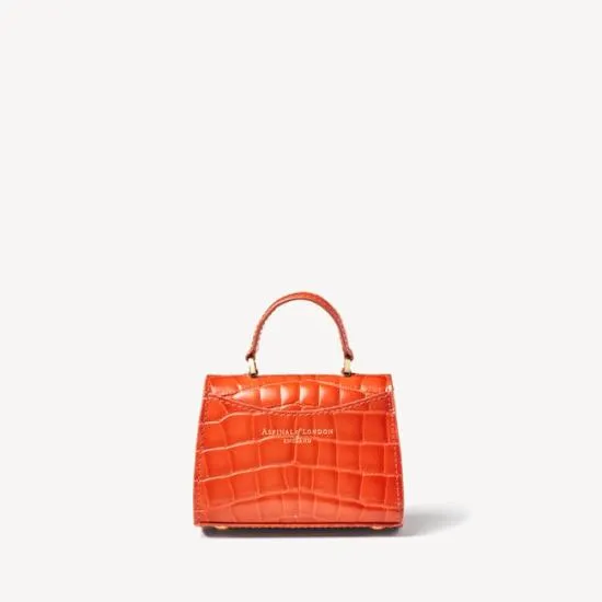 Nano Mayfair Deep Shine Marmalade Ombre Croc Women Aspinal Of London Mayfair