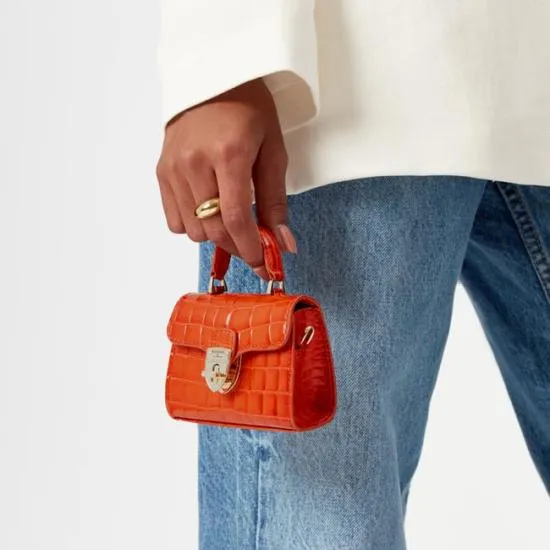 Nano Mayfair Deep Shine Marmalade Ombre Croc Women Aspinal Of London Mayfair