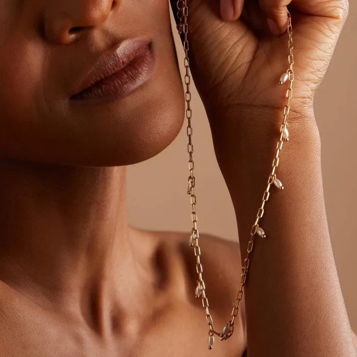 Necklaces Women Alex And Ani Pearl Tear Drop Necklace Gold