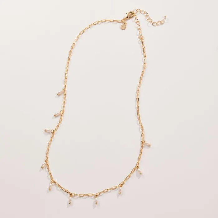 Necklaces Women Alex And Ani Pearl Tear Drop Necklace Gold