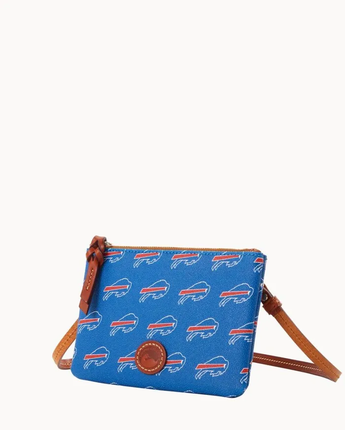 NFL Bills Top Zip Crossbody Bills Women Dooney and Bourke Crossbodies NFL Bills Top Zip Crossbody Bills Women Dooney and Bourke Crossbodies