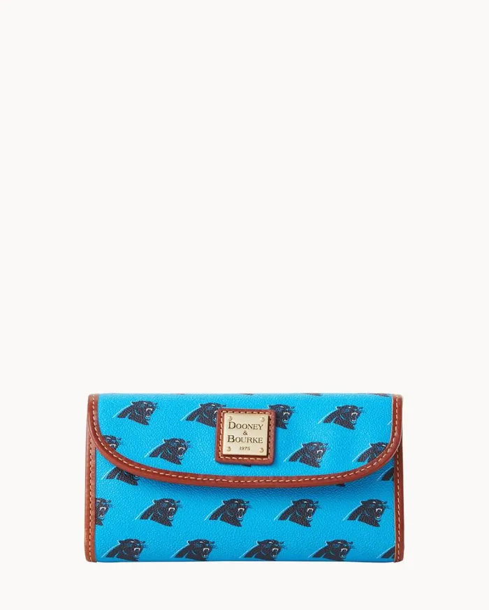NFL Panthers Continental Clutch Panthers Women Dooney and Bourke Wallets