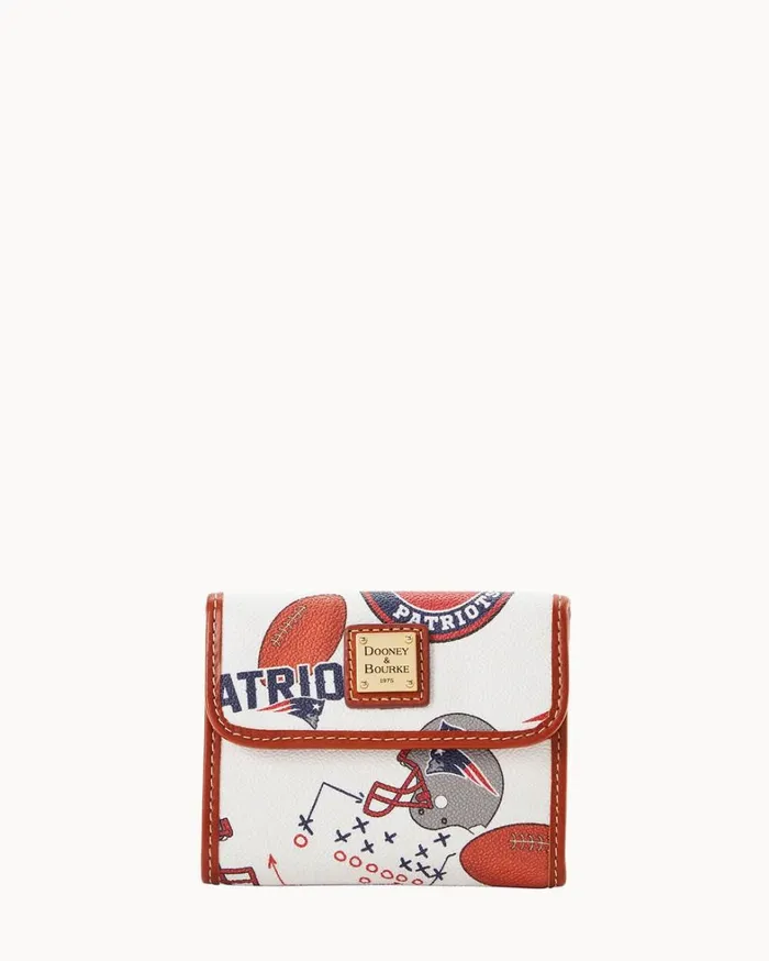 NFL Patriots Flap Credit Card Wallet New England Patriots Women Dooney and Bourke Wallets NFL Patriots Flap Credit Card Wallet New England Patriots Women Dooney and Bourke Wallets