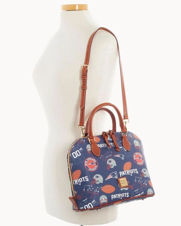 NFL Patriots Zip Zip Satchel Patriots Women Dooney and Bourke Satchels