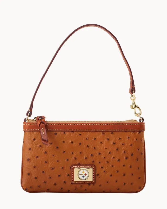 NFL Steelers Large Slim Wristlet Steelers Women Dooney and Bourke Wallets