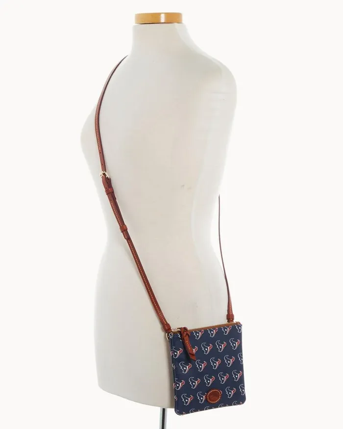 NFL Texans Small North South Top Zip Crossbody Texans Women Dooney and Bourke Crossbodies NFL Texans Small North South Top Zip Crossbody Texans Women Dooney and Bourke Crossbodies