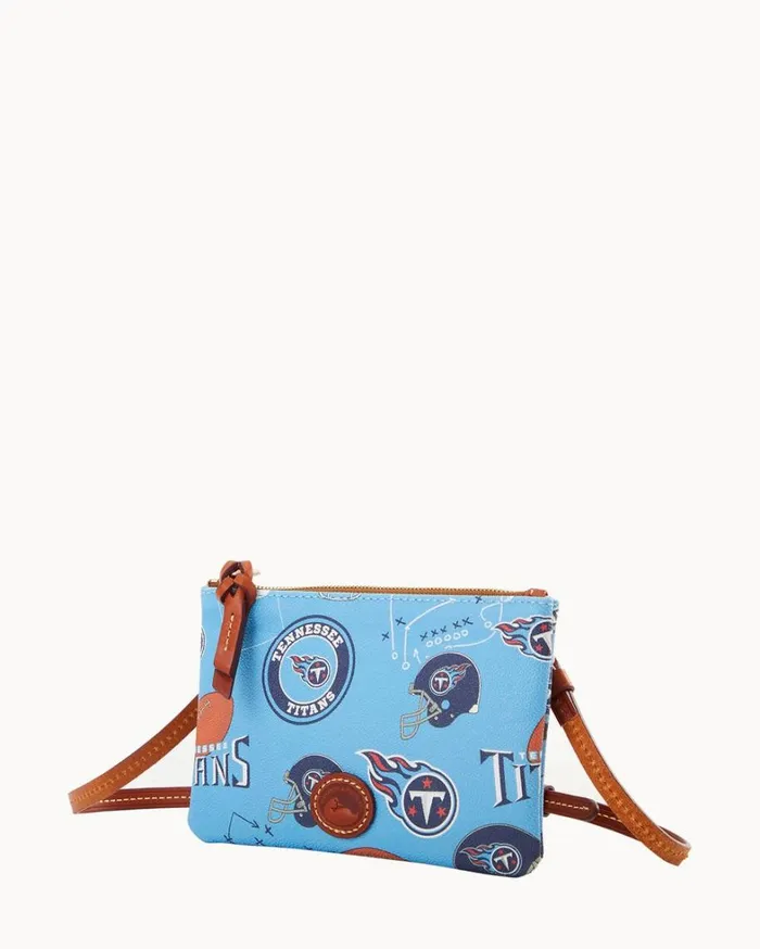 NFL Titans Top Zip Crossbody Titans Women Dooney and Bourke Crossbodies