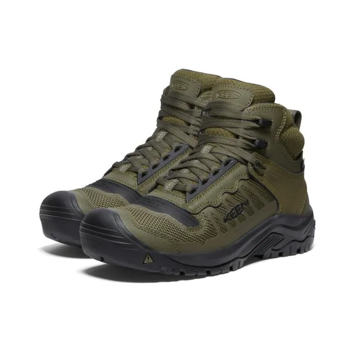 Olive Green Work Boots Soft Toe 8211 Reno Mid KBF WP Men KEEN Work Boots and Shoes