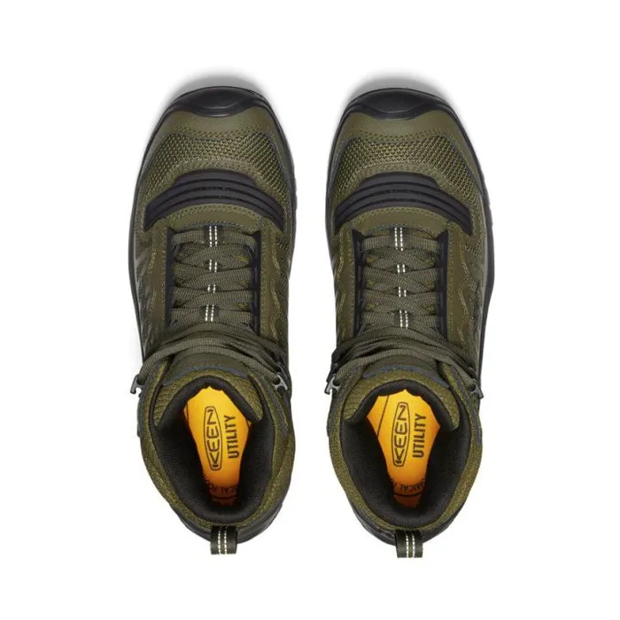 Olive Green Work Boots Soft Toe 8211 Reno Mid KBF WP Men KEEN Work Boots and Shoes