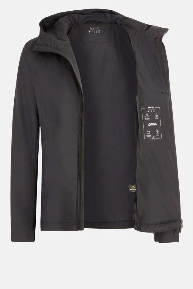 Outerwear Men Boggi Milano Alpha B Tech Recycled Fabric Padded Bomber Jacket Black Outerwear Men Boggi Milano Alpha B Tech Recycled Fabric Padded Bomber Jacket Black
