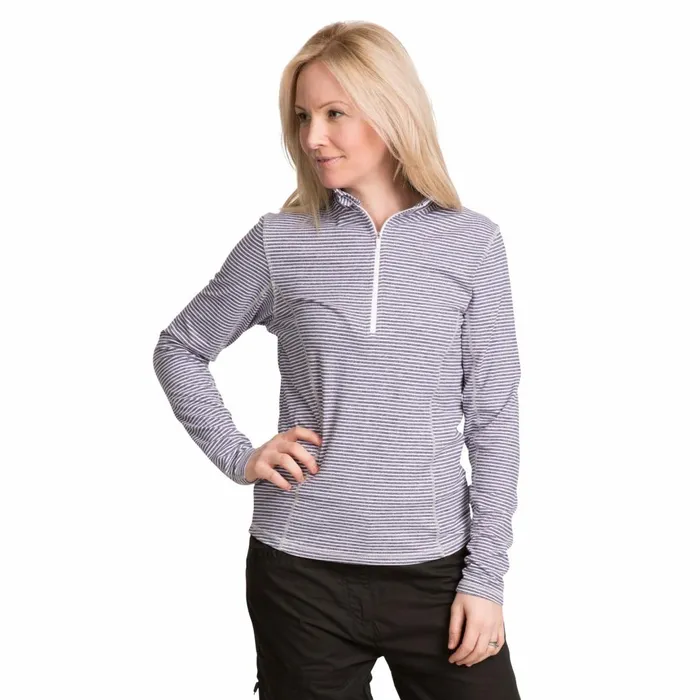 Overjoy 12 Zip Long Sleeve Active Top Peach Marl Women Trespass Gym and Sports Tops Overjoy 12 Zip Long Sleeve Active Top Peach Marl Women Trespass Gym and Sports Tops