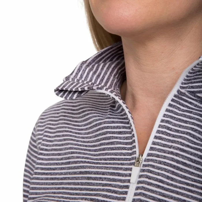 Overjoy 12 Zip Long Sleeve Active Top Peach Marl Women Trespass Gym and Sports Tops Overjoy 12 Zip Long Sleeve Active Top Peach Marl Women Trespass Gym and Sports Tops