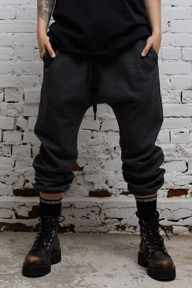Pants and Skirts Women R13 Dropped Sweatpant 8211 Grey Tweedy Twill