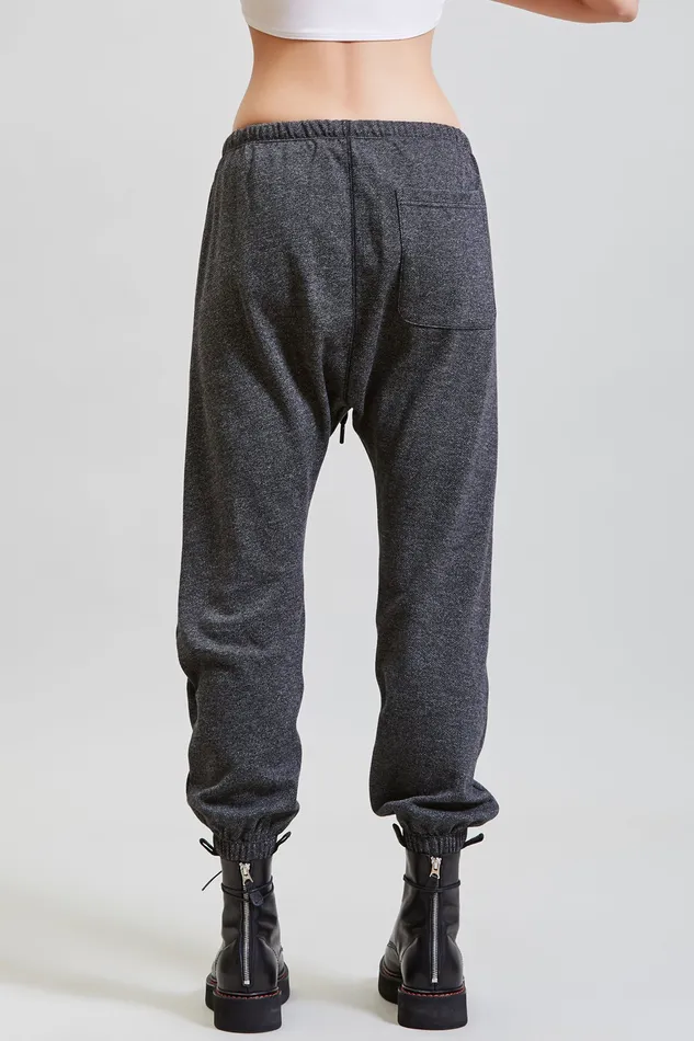 Pants and Skirts Women R13 Dropped Sweatpant 8211 Grey Tweedy Twill