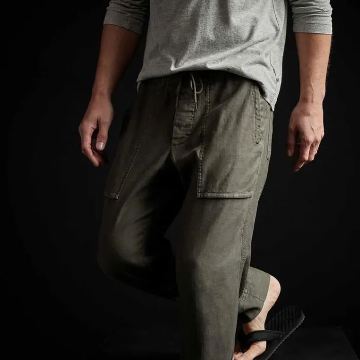 PantsDenim Men James Perse Patch Pocket Utility Pant Alligator Pigment