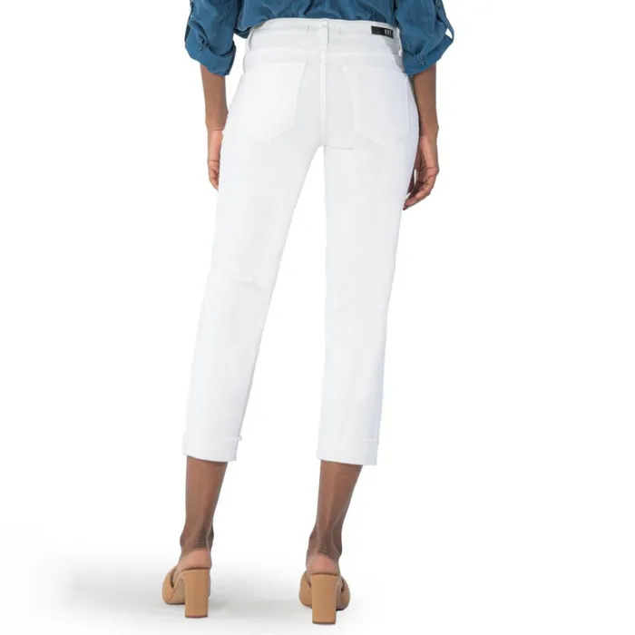 Pants Women Orvis Kut From The Kloth Amy Crop StraightLeg Jeans White