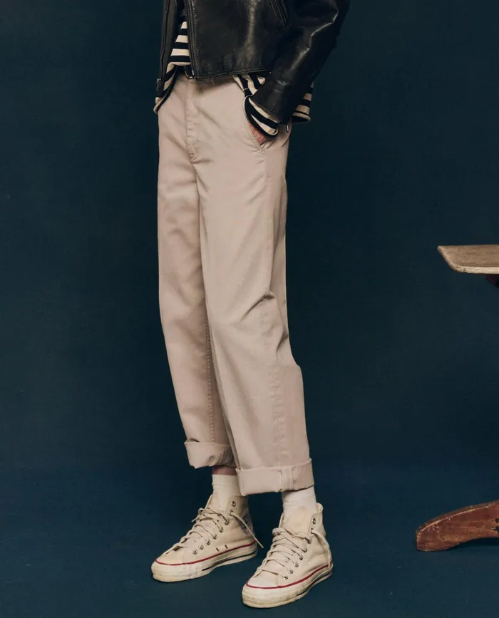 Pants Women The Great The Chino Pant Sand Pants Women The Great The Chino Pant Sand