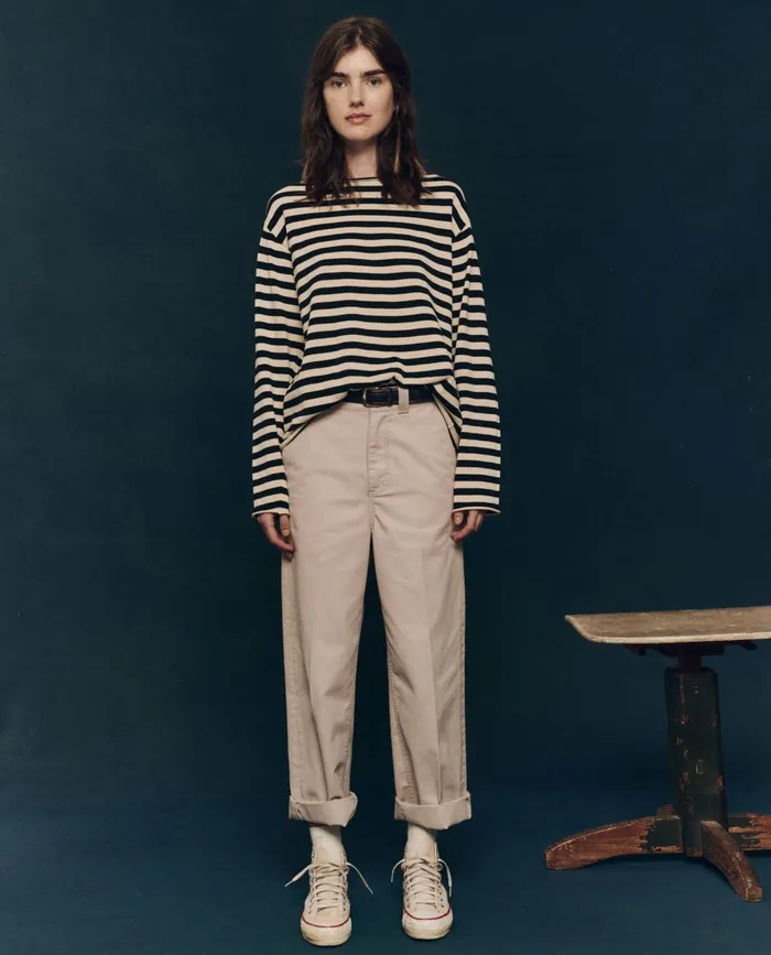 Pants Women The Great The Chino Pant Sand Pants Women The Great The Chino Pant Sand