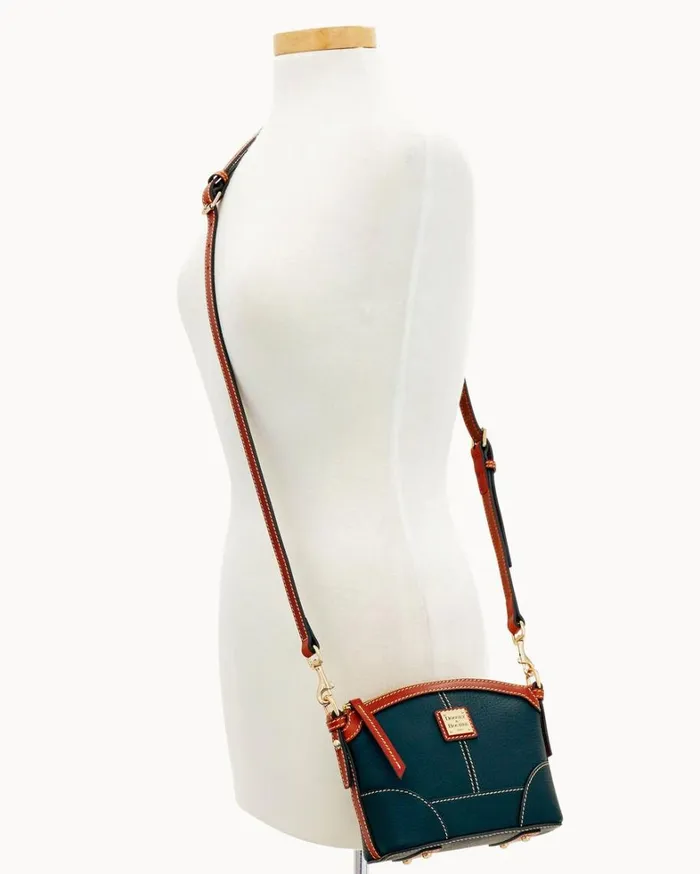Pebble Grain Mini Domed Crossbody Black Women Dooney and Bourke Crossbodies Pebble Grain Mini Domed Crossbody Black Women Dooney and Bourke Crossbodies