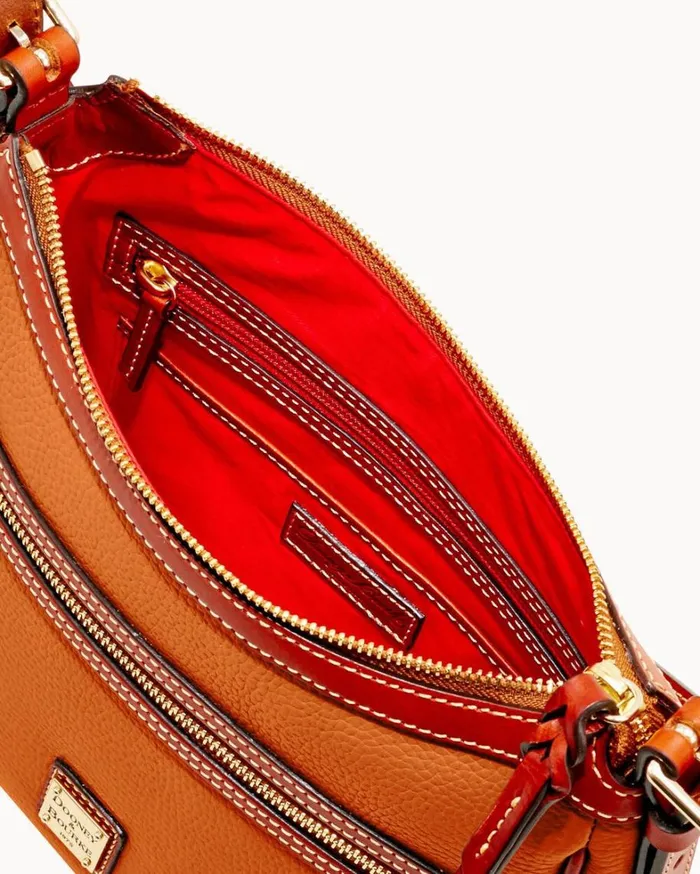 Pebble Grain Piper Caramel Women Dooney and Bourke Crossbodies