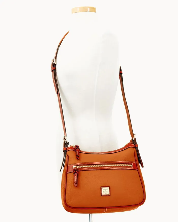 Pebble Grain Piper Caramel Women Dooney and Bourke Crossbodies