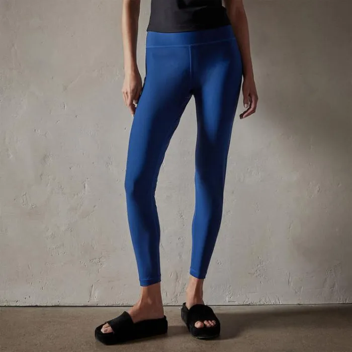 Performance Bottoms Women James Perse High Rise Yoga Legging Campus Blue