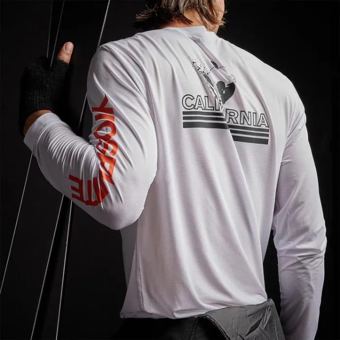 Performance Tops Men James Perse Long Sleeve Performance Crew White