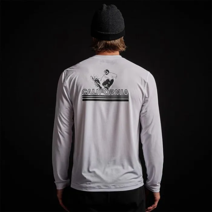 Performance Tops Men James Perse Long Sleeve Performance Crew White