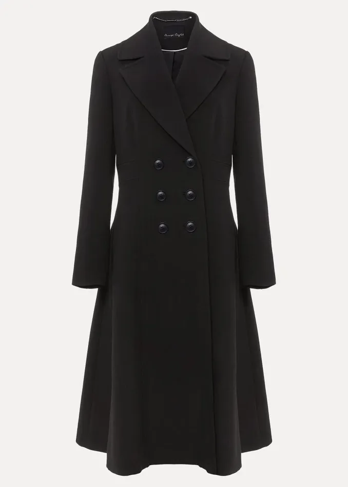 Phase Eight Coats Sandra Black Long Smart Coat Black 8211 Women