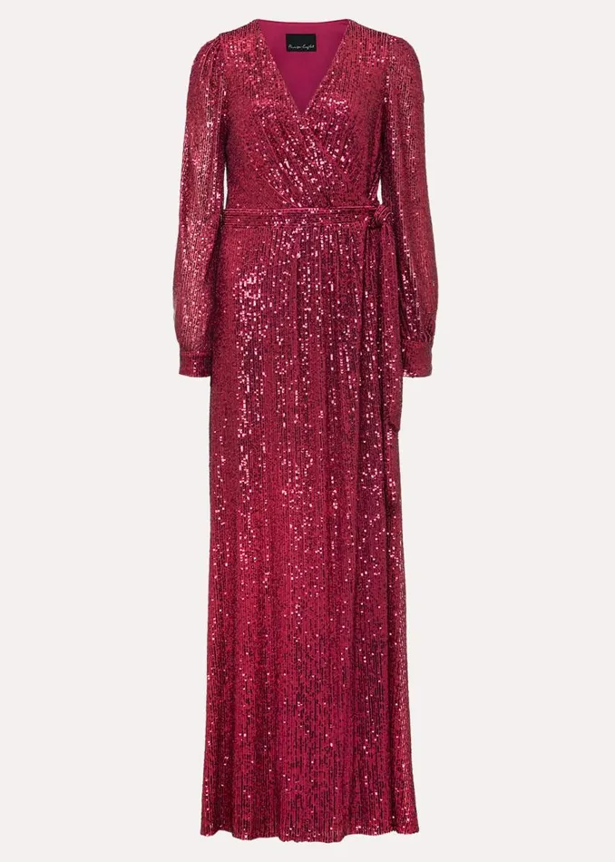 Phase Eight Dresses Amily Pink Sequin Maxi Dress Pink 8211 Women