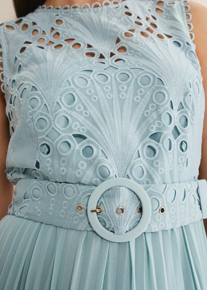Phase Eight Dresses Amora Lace Bodice Midi Dress Peppermint 8211 Women