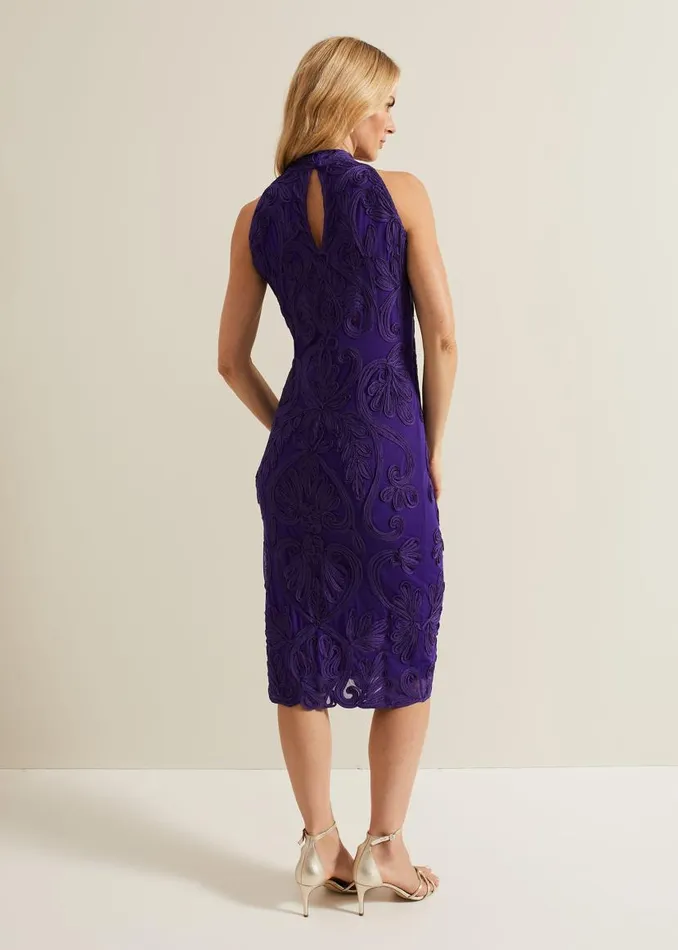 Phase Eight Dresses Andrea Tapework Dress Violet 8211 Women