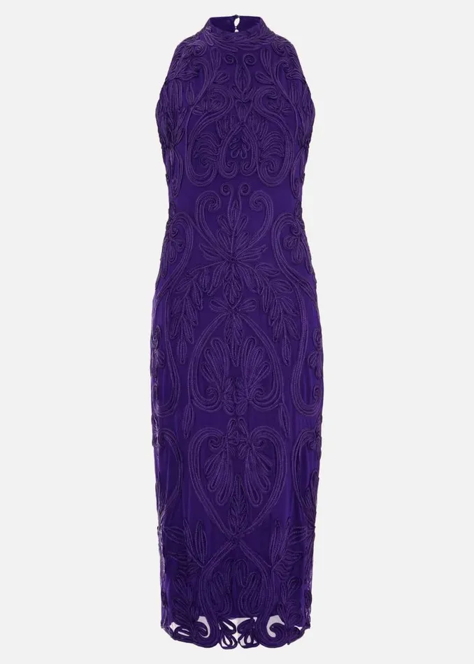 Phase Eight Dresses Andrea Tapework Dress Violet 8211 Women