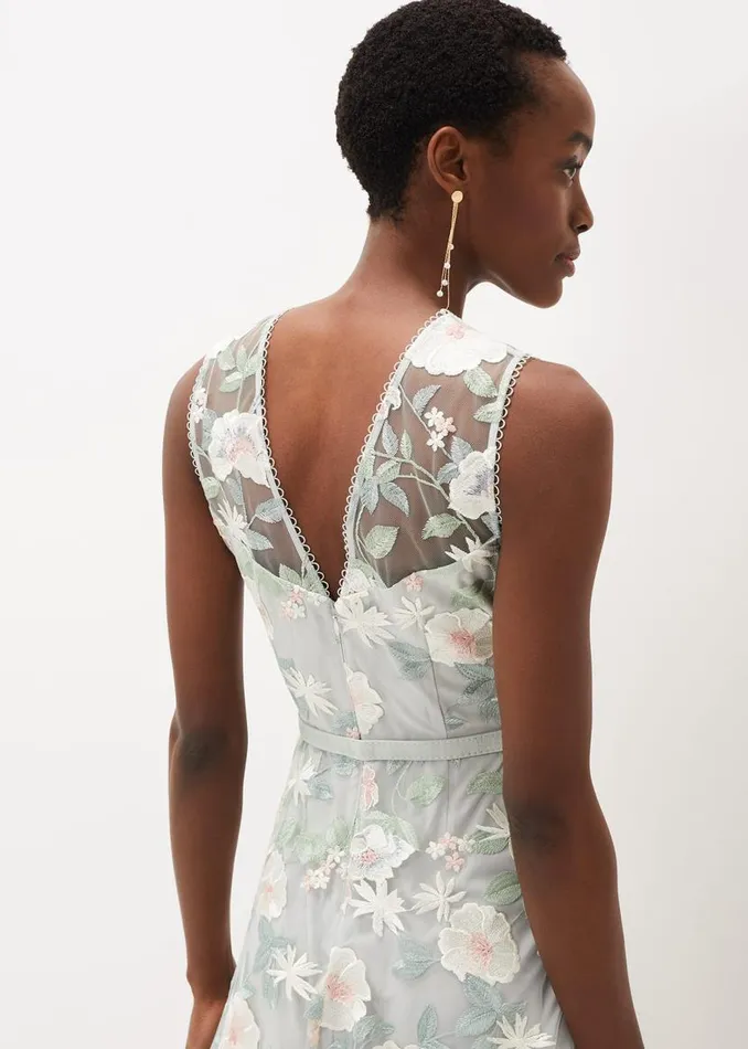 Phase Eight Dresses Aria Embroidered Fit And Flare Dress Eau De Nil 8211 Women Phase Eight Dresses Aria Embroidered Fit And Flare Dress Eau De Nil 8211 Women