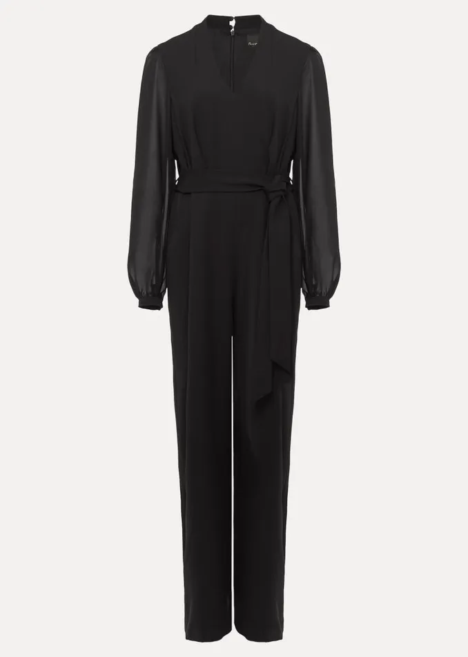 Phase Eight Dresses Audrey Black Wide Leg Jumpsuit Black 8211 Women