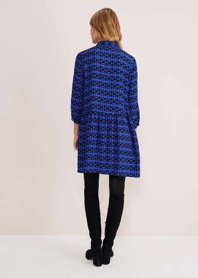 Phase Eight Dresses Bregitta Geo Swingdress Blackblue 8211 Women