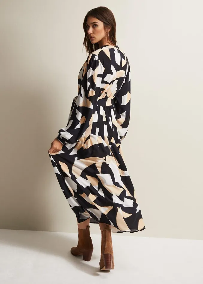 Phase Eight Dresses Callie Abstract Midi Dress Multicoloured 8211 Women