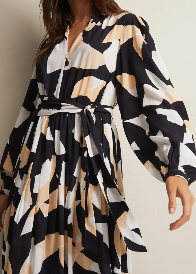 Phase Eight Dresses Callie Abstract Midi Dress Multicoloured 8211 Women