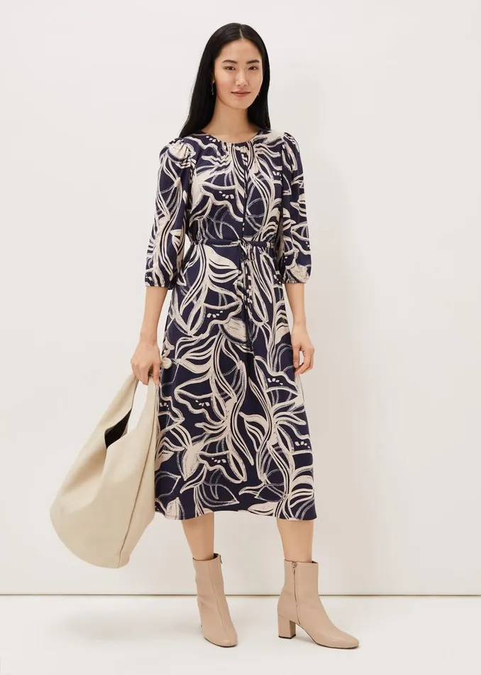 Phase Eight Dresses Carley Print Jersey Midi Dress Multicoloured 8211 Women