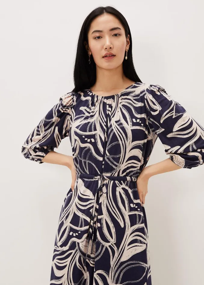 Phase Eight Dresses Carley Print Jersey Midi Dress Multicoloured 8211 Women