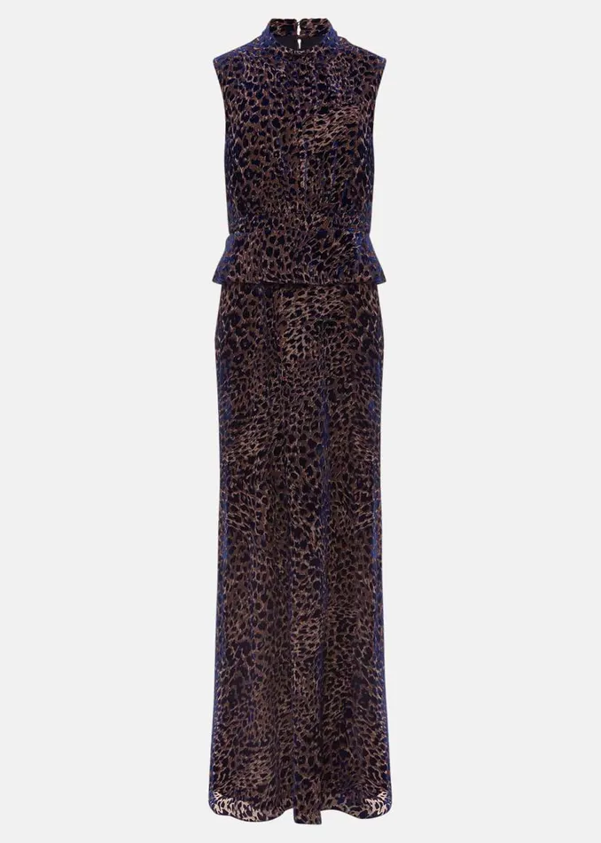 Phase Eight Dresses Catalina Leopard Velvet Maxi Dress Multicoloured 8211 Women Phase Eight Dresses Catalina Leopard Velvet Maxi Dress Multicoloured 8211 Women
