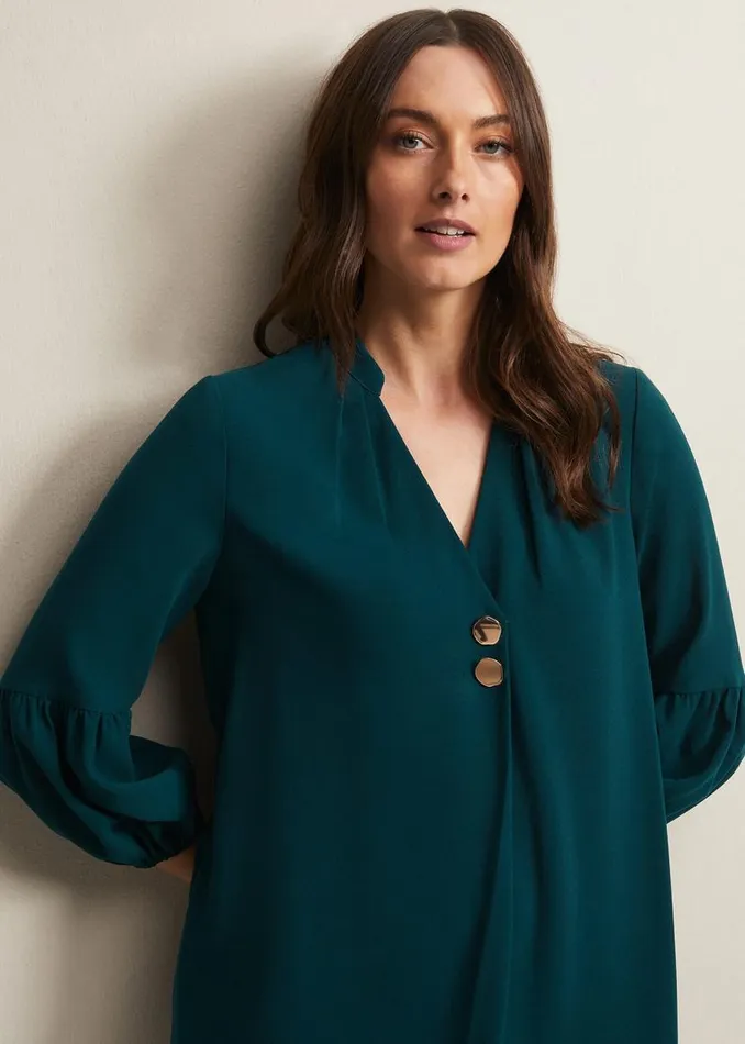 Phase Eight Dresses Charlotte Tunic Dress Teal 8211 Women