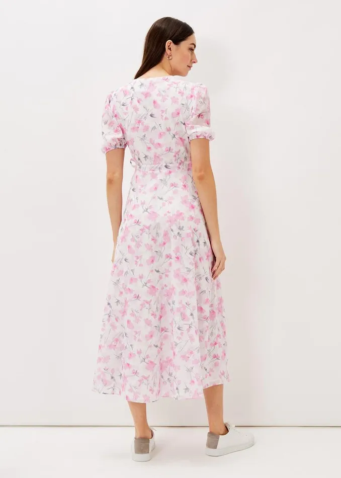 Phase Eight Dresses Gabriella Floral Wrap Dress Pink Multi 8211 Women