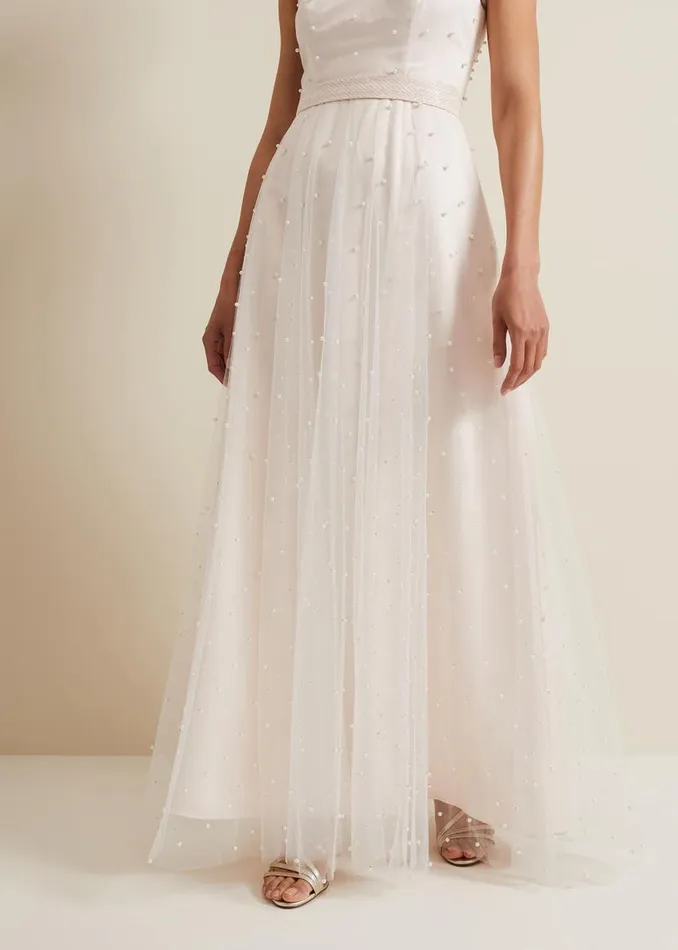 Phase Eight Dresses Genova Beaded Wedding Dress Old Rose 8211 Women