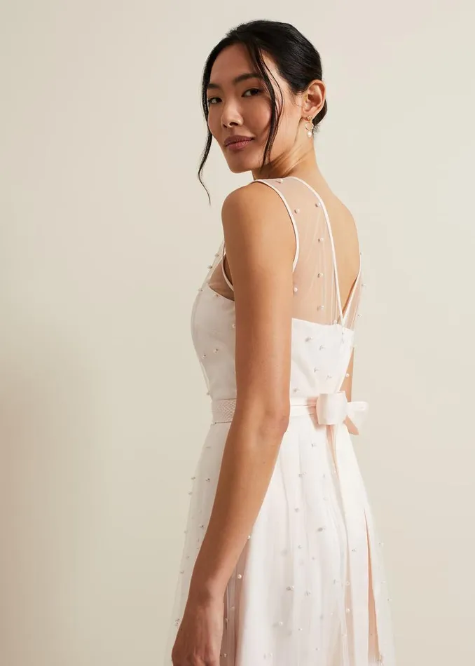 Phase Eight Dresses Genova Beaded Wedding Dress Old Rose 8211 Women