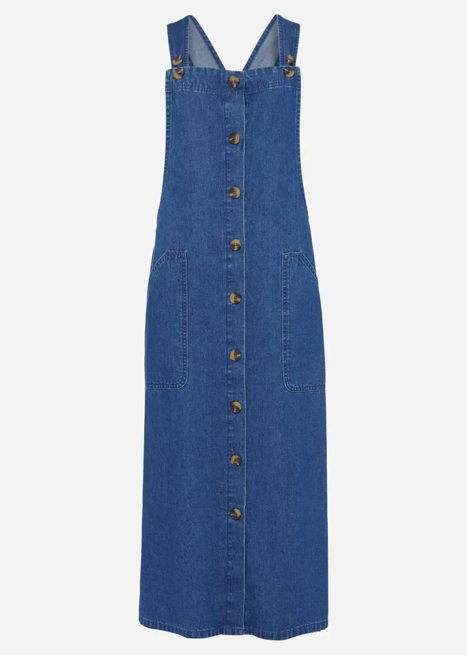 Phase Eight Dresses Irena Denim Pinafore Dress Denim 8211 Women