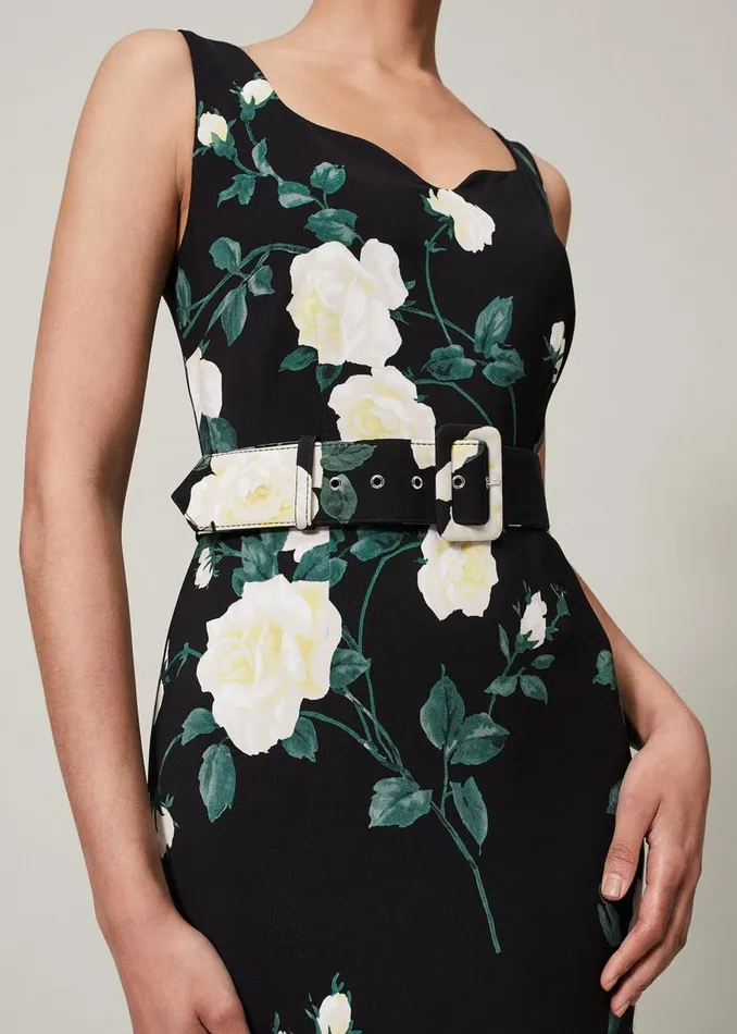 Phase Eight Dresses Jazmina Belted Tiered Dress Multicoloured 8211 Women